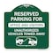 Signmission Unauthorized Vehicles Towed Away, Green & White Aluminum Sign, 18" x 18", GW-1818-22774 A-DES-GW-1818-22774 - alternate 1